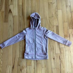 Athleta Girl hooded zip-up sweatshirt with thumb holes